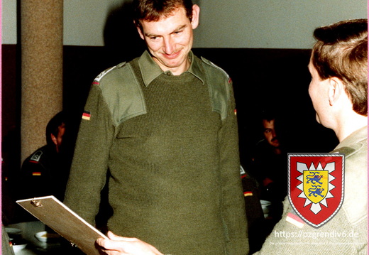 Verabschiiedung von Spieß HFw Haube und KpTrFhr OFw Horstmann