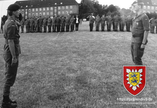 Appell auf dem Ex-Platz der Bismarck-Kaserne - Kompanieübergabe 021